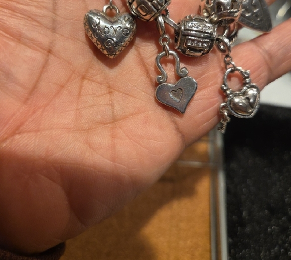 Brighton Silver Heart Charm Bracelet - Picture 2 of 10